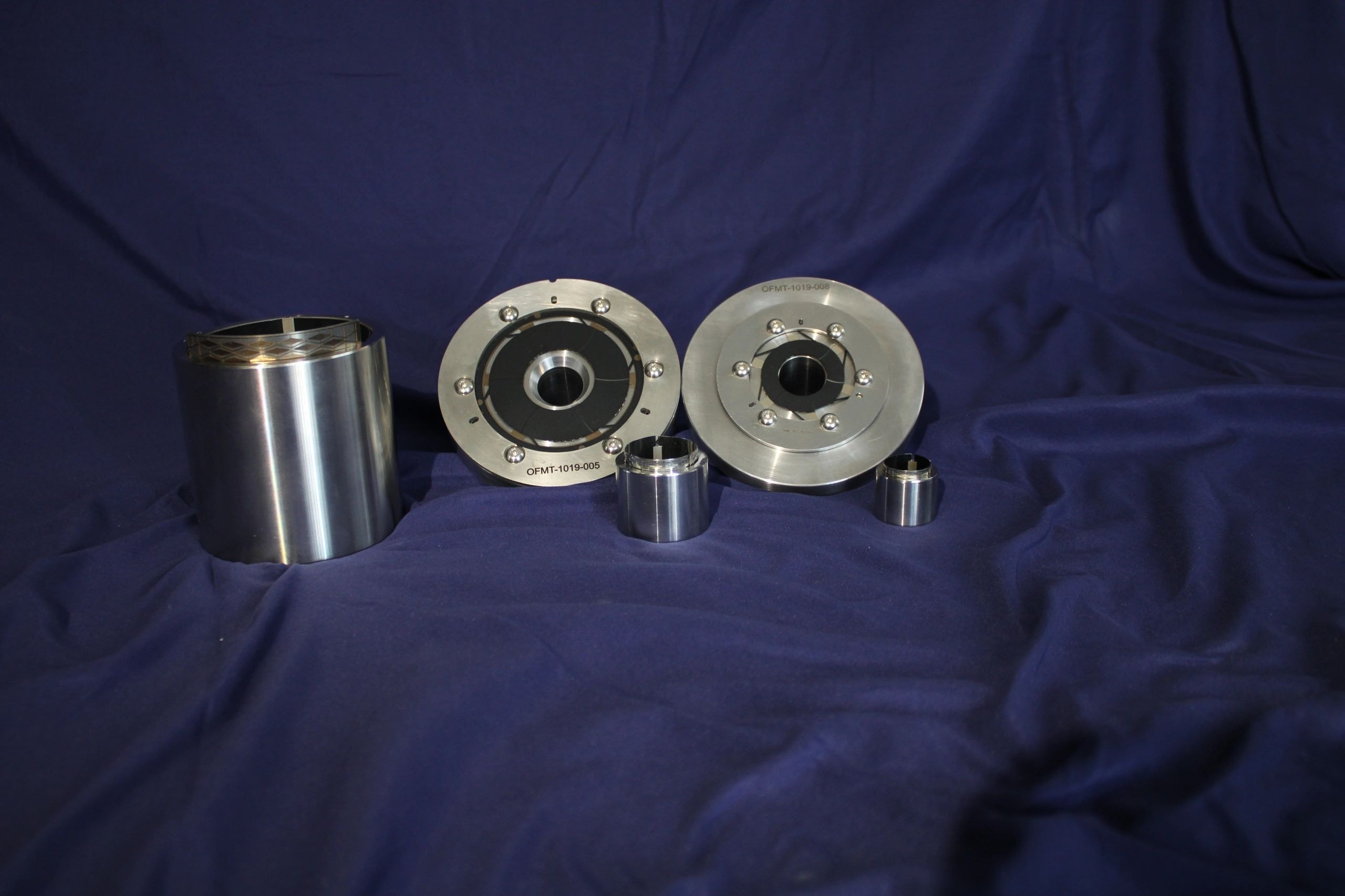 Foil journal bearings and foil thrust bearings system view